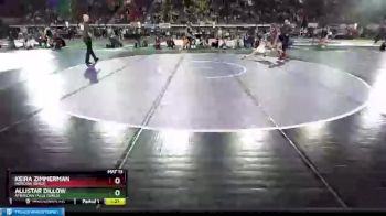 G 106 lbs Semifinal - Keira Zimmerman, Moscow (Girls) vs Allistar Dillow, American Falls (Girls)