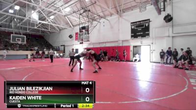 285 lbs Quarterfinal - Julian Bilezikjian, Rio Hondo College vs Kaiden White, Cuesta