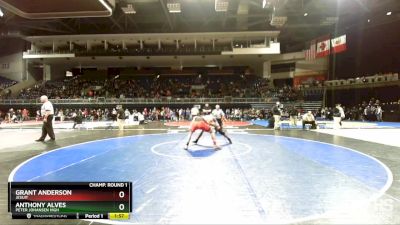 190 lbs Champ. Round 1 - Grant Anderson, Jesuit vs Anthony Alves, Peter Johansen High