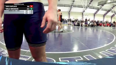 184 lbs Champ. Round 2 - Nick Kaplack, Ohio Northern Univerity vs Wills Bronson, John Carroll