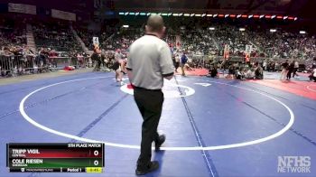 4A-138 lbs 5th Place Match - Cole Riesen, Sheridan vs Tripp Vigil, Central