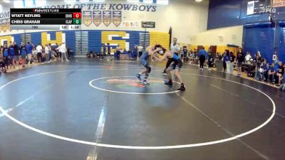 150 lbs Semifinals (8 Team) - Chris Graham, Clay vs Wyatt Nevling, Charlotte Hs