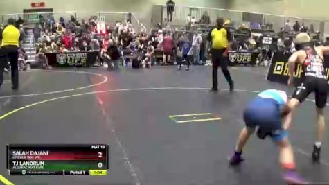 80 lbs Quarterfinal - Tj Landrum, Algonac Mat Rats vs Salah Dajani, Lincoln Way Wc