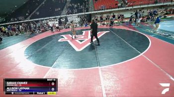 105 lbs Quarters & Wb (16 Team) - Sarahi Chavez, Oregon Red vs Allison Layman, New Mexico