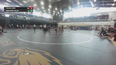 141 lbs Champ. Round 3 - Benjamin Salas, Cerritos College vs Lucas Long, Rio Hondo College