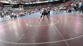 3A 285 lbs Cons. Round 2 - Bridger Miller, Tri-Valley vs Treg Dimond, Hansen