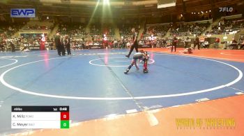 49 lbs Semifinal - Kaleb Millz, Pomona Elite vs Colby Meyer, Sebolt Wrestling Academy