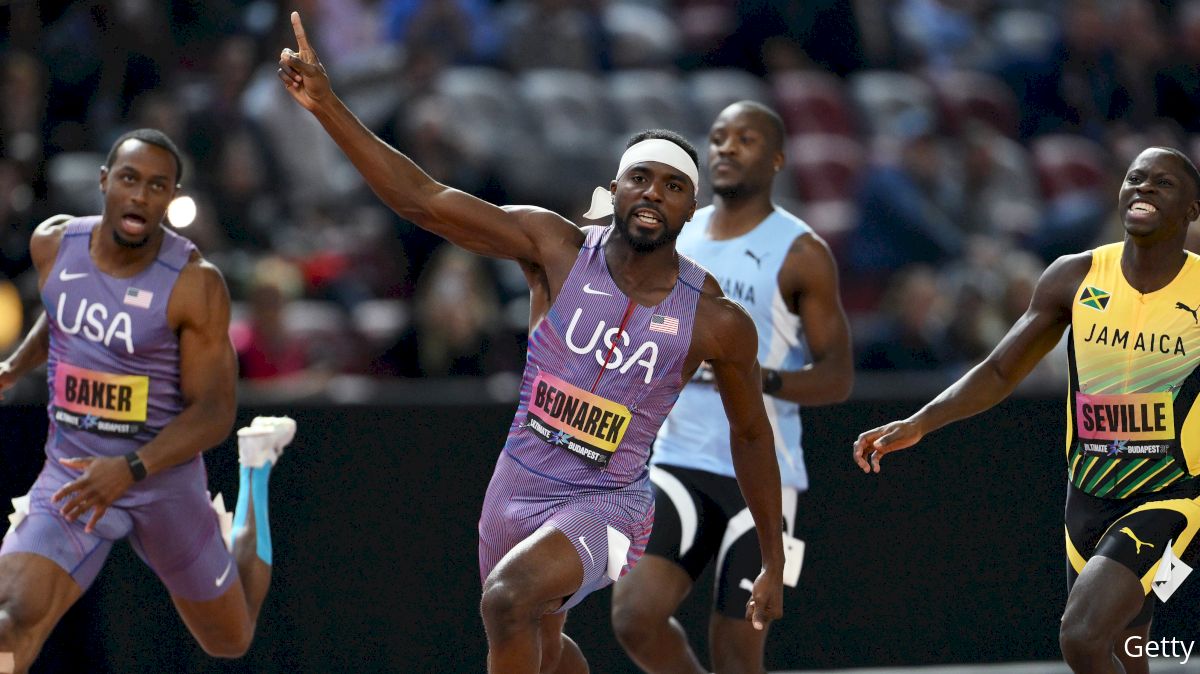 Kenny Bednarek Pulls Off 100m Upset To Conclude Day 2 of World Athletics Ultimate Championships