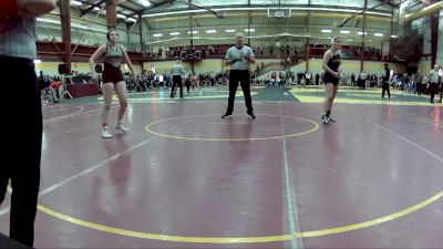 155 lbs Quarterfinal - Julia Araujo, Bismarck High School vs Vivi Legato, Archbold High School