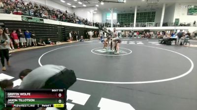 138 lbs Cons. Round 2 - Jaxon Tillotson, Lyman vs Griffin Wolfe, Torrington