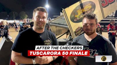 After The Checkers: Anthony Macri In Victory Lane With James McFadden At The Tuscarora 50