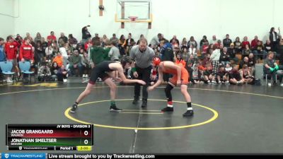 DIVISION 3 lbs Round 1 - Jacob Grangaard, Waukon vs Jonathan Smeltser, Denver