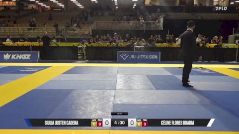 Céline Flores Bradm vs Giulia Justen Cadena 2025 Pan Kids Jiu-Jitsu IBJJF Championship