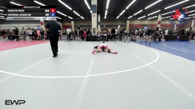 135 lbs Quarterfinal - Kaelyn Rich, Heart And Pride Wrestling Club vs Luciana Alencar, Sisters On The Mat