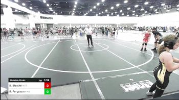 100 lbs Quarterfinal - Bo Strader, No Team vs Ronan Ferguson, King Select