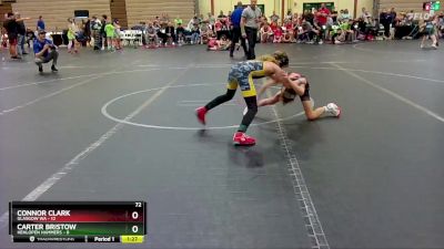 72 lbs Round 1 (6 Team) - Connor Clark, Glasgow WA vs Carter Bristow, Henlopen Hammers