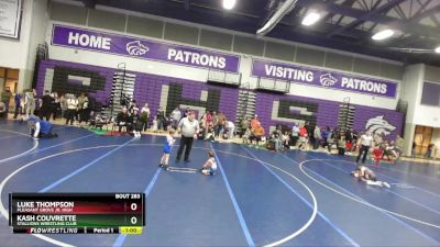 48 lbs Quarterfinal - Kash Couvrette, Stallions Wrestling Club vs Luke Thompson, Pleasant Grove Jr. High