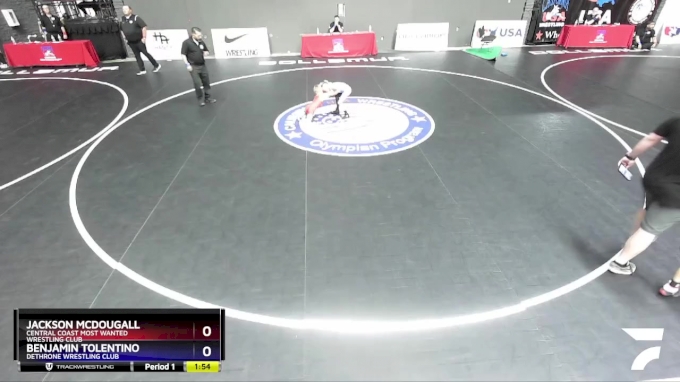 45 lbs Semifinal - Jackson Mcdougall, Central Coast Most Wanted ...