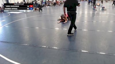 124 lbs Quarterfinal - Jaida Harshman, Ironworks Training Center vs Jasimen Ortega, Southeast CC