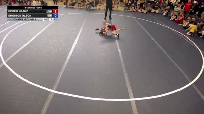 50.8-53.6 Champ. Round 1 - Henrik Haake, La Crosse Area Wrestlers vs Emerson Olson, Rum River Wrestling