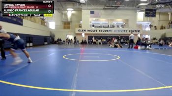 165 lbs Round 1 (6 Team) - Alonso Frances Aguilar, Barton vs Hayden Taylor, Iowa Central Community College
