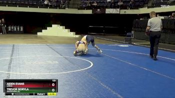 133 lbs Cons. Semi - Trevor Boryla, Augustana (IL) vs Aiden Evans, Loras