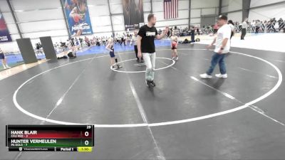 60 lbs Rd# 10- 4:00pm Saturday Final Pool - Hunter Vermeulen, PA Gold vs Hank Blair, Cali Red