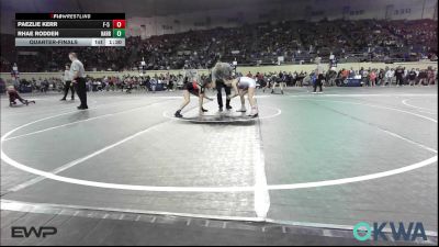 105 lbs Quarterfinal - Paezlie Kerr, F-5 Grappling vs Rhae Rodden, Harrah Little League Wrestling