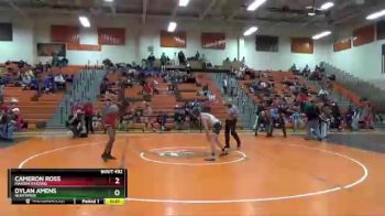 150 lbs 7th Place Match - Cameron Ross, Marion Harding vs Dylan Amens, Northmor