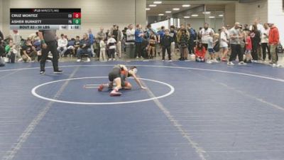 50 lbs Round Of 16 - Cruz Montez, CO vs Asher Burkett, PA