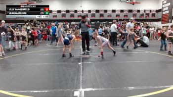 50/57 Round 4 - Lilly Langenfeld, Devilcats vs Leanna Drook, Grizzlies Wrestling Club