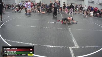 40 lbs Round 6 (8 Team) - Kai Kingfisher, Pedraza Wrestling vs Brooks Chavez, Backyard Brawlers Red