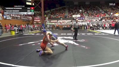 135 lbs Champ. Round 1 - Kaylee Weibert, Abilene HS vs Morgan Pickering, Santa Fe Trail Hs