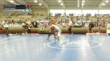 142 lbs Semifinal - Rockson Ryer, TDWC Maniacs Blue - MS vs Logan Podany, IRONWHALE - MS