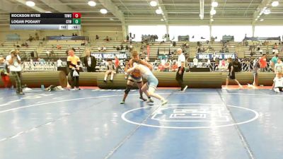 142 lbs Semifinal - Rockson Ryer, TDWC Maniacs Blue - MS vs Logan Podany, IRONWHALE - MS