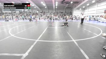 160 lbs Rr Rnd 1 - Sam Wolpert, Indiana Outlaws Yellow vs Mason Mordan, BC Predators