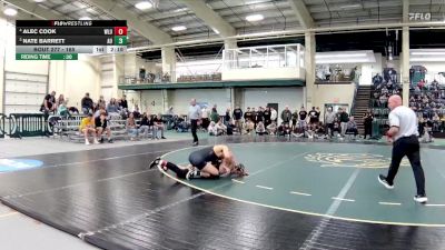 165 lbs 3rd Place Match - Alec Cook, West Liberty vs Nate Barrett, Ashland