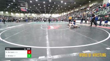 85 lbs Consi Of 8 #1 - Nikolai De Leon, Nyssa vs Chase Winkle, Mat Demon Wrestling Club