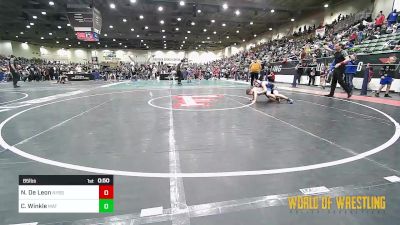 85 lbs Consi Of 8 #1 - Nikolai De Leon, Nyssa vs Chase Winkle, Mat Demon Wrestling Club