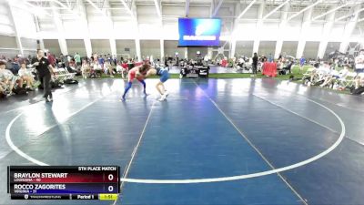 157 lbs Placement Matches (8 Team) - Braylon Stewart, Louisiana vs Rocco Zagorites, Virginia