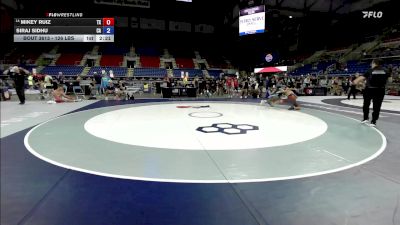 126 lbs Cons. Sub-semis - Mikey Ruiz, TX vs Siraj Sidhu, CA