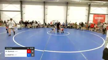 34 kg 7th Place - Wyatt Spencer, Wyoming Valley RTC Blue vs GRAYDON MARTIN, Va Team Predator (NAT)