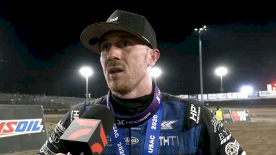 Kevin Thomas Jr. Reacts After Winning USAC Haubstaudt Hustler