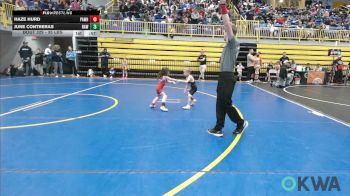 35 lbs Consi Of 8 #2 - Haze Hurd, Pawhuska Elks Takedown vs June Contreras, Raw Wrestling Club