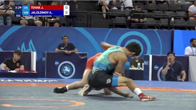 55 kg 1/4 Final - Jovanni Tovar, Columbia vs Abdumalik Jaloldinov, Uzbekistan