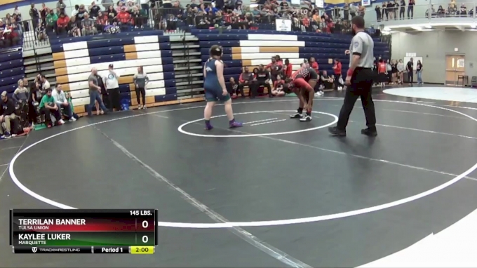 145 lbs. Quarterfinal - Terrilan Banner, Tulsa Union vs Kaylee Luker ...