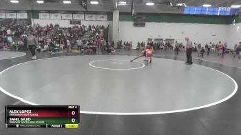 150 lbs Champ. Round 1 - Alex Lopez, Van Buren High School vs Sahil Sajid, Parkway South High School