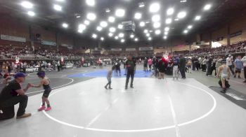 54 lbs Quarterfinal - Armani Lucero, Valley Bad Boys vs Sebastian Garcia, Duran Elite