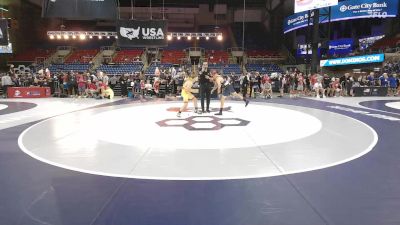 120 lbs Cons. Rd Of 16 - Gabe Wassom, KS vs Taegan Leavitt, UT