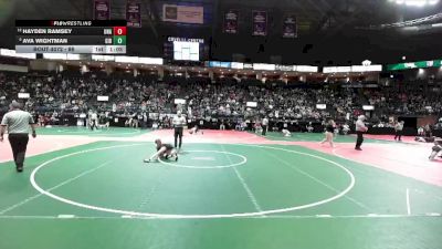 86 lbs Champ. Round 1 - Ava Wightman, GIB3 vs Hayden Ramsey, Unattached